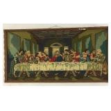 Last supper cross stitch approx 19"x37" Last supper cross stitch approx 19"x37"
