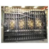 20ft bi-parting wrought iron driveway gate