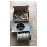 Meter socket, wire + Meter socket, wire +