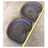 Steel tractor seats