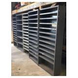 12" deep steel shelving units