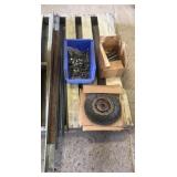 Rebar, bolts, wire brush wheel+ Rebar, bolts, wire brush wheel+