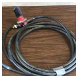 Propane hose with regulator