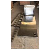 Stainless steel table unit