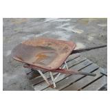 wood handled wheel barrow