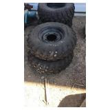 25x8-12 Atv tires on rims