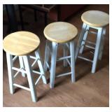 Stools white legs