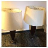 Table lamps with 16" shades