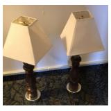 Table lamps with 8" shades