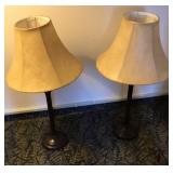 Table lamps with 14" shades Table lamps with 14" shades