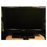 Sanyo 25" TV w/universal remote flat screen