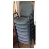 Padded conference chairs with armrests Padded conference chairs with armrests