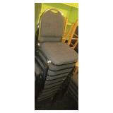 Padded stackable chairs