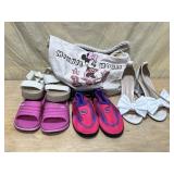 Lot of Women's Summer  Shoes with Bag