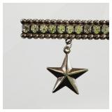 Vintage Bar Brooch with Star Nice Patina