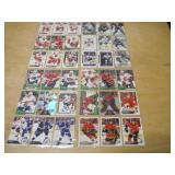 Lot of 4 FULL Pages of Hockey Cards NHL