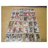 Lot of 4 FULL Pages of Hockey Cards NHL