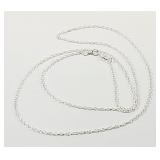 Silver Chain Necklace Stamped 925 24'