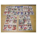 Lot of 5 FULL Pages of Hockey Cards NHL
