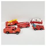 Lot of Vintage die Cast Fire Trucks
