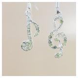 Music Themed Crystal Earrings