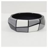 Vintage Black and White Geometric Bracelet