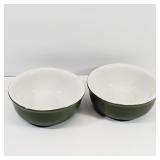 2 Hall Baking Dishes 4'