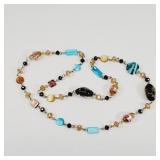 All glass Bead Necklace 23'
