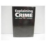 BOOK Explaining Crime