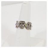Vintage Crystal Ring Size 7
