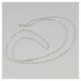 Silver Chain Necklace Stamped 925 24'