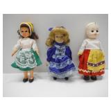 Lot of 3 Old Dolls Small