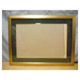 Gold Colored Wood Frame with Glass 23' x 31'