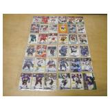 Lot of 4 FULL Pages of Hockey Cards NHL
