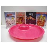 Lot of DVD's and Snack Plate