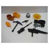 Lot of Bey Blade, Transformers and other toy parts