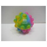3D Rainbow-colored Silicone Push-Pop Fidget Ball