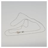 Silver Chain Necklace Stamped 925 22'