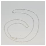 Silver Chain Necklace Stamped 925 24'