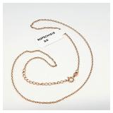 Rose Gold Plate over Silver 18' Chain Stamped 925