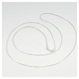Silver Chain Necklace Stamped 925 30'