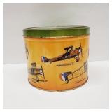 Bluebird Confectionary Tin with Airplanes