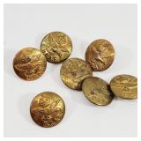 R.C.A.F Air Force Brass Buttons