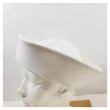 White Sailors Hat Unused Sz 7 3/4 Dixie Cup