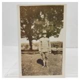 Postcard Soldier in Uniform