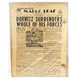 May 8th 1945 Maple Leaf Newspaper Publication