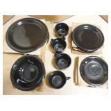 Lot of Black Dishes