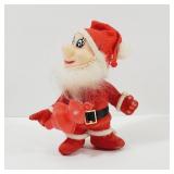 Vintage Flocked Santa Claus Christmas
