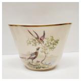 Oval Vase Pheasants Mid-Century Rochelle China