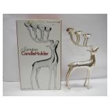 Silverplated Deer Candleholder